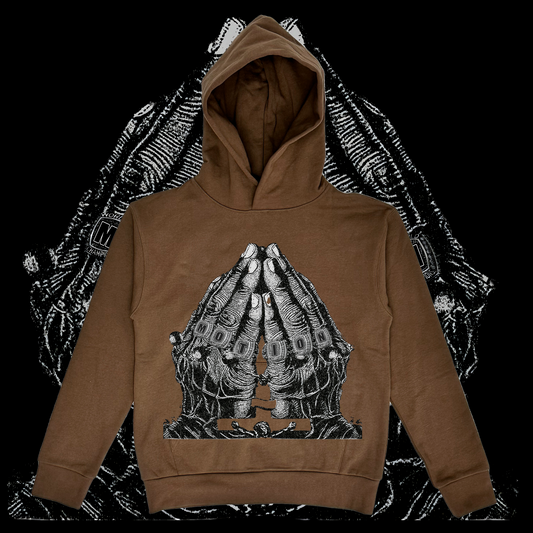 Prayers Hoodie Brown