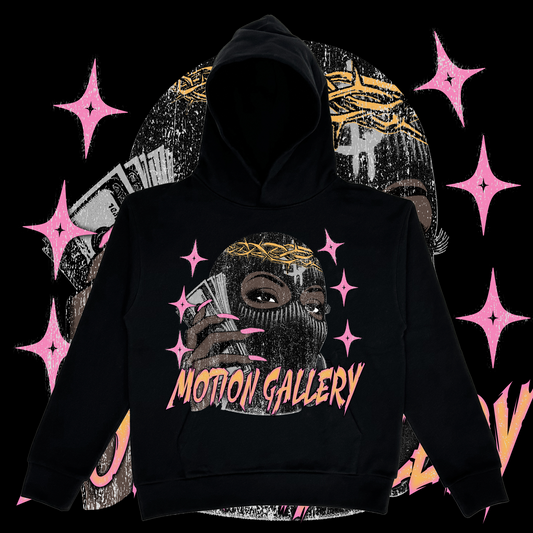 Motion Girl Hoodie Black