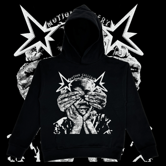 Peek-a-boo Hoodie Black inverted