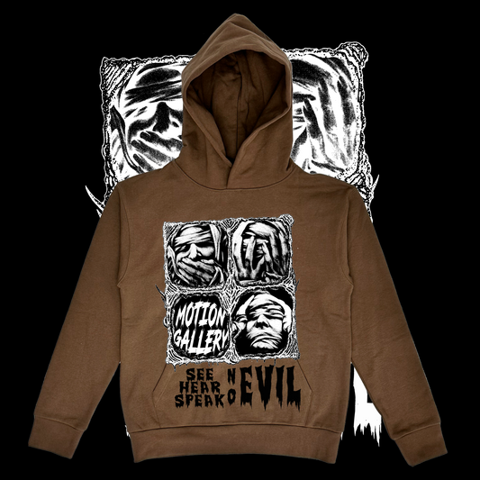 See no Evil Hoodie Brown